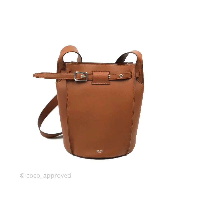 Celine Long Strap Big Bag Brown Bucket Calfskin