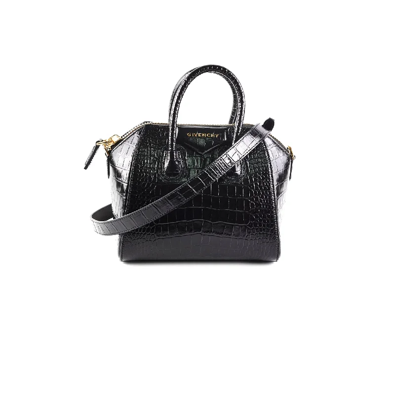 Givenchy Mini Antigona Embossed Black