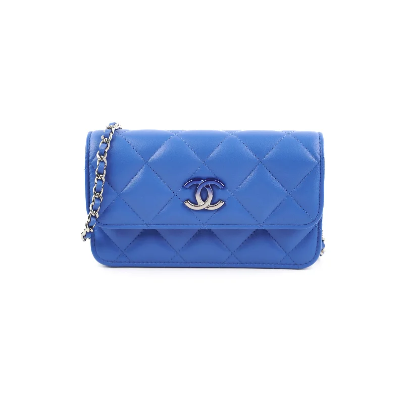 Chanel Mini Seasonal Flap Bag Lambskin Blue