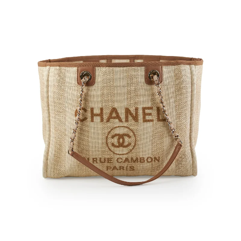 Chanel Deauville Small Beige Tote