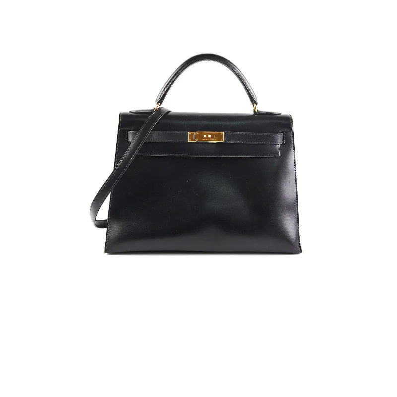 Hermes Vintage Kelly 32 Black C Square Stamp