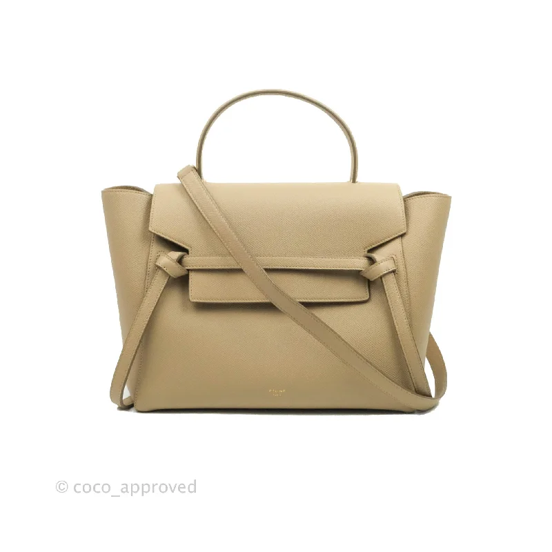 Celine Mini Belt Bag Dune Grained Calfskin Gold Hardware