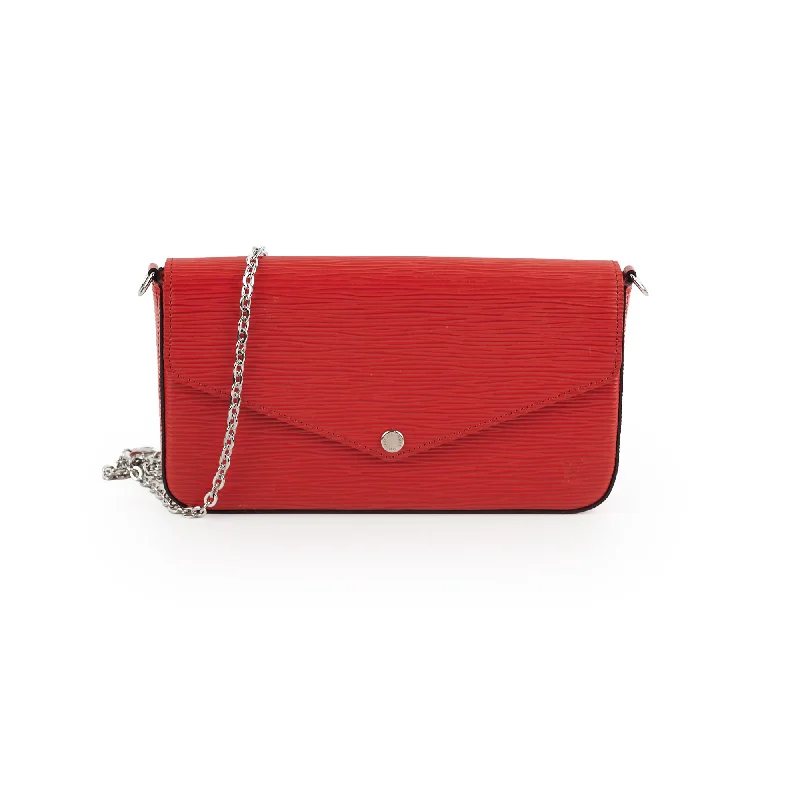 Louis Vuitton Felicie Pochette Epi Red