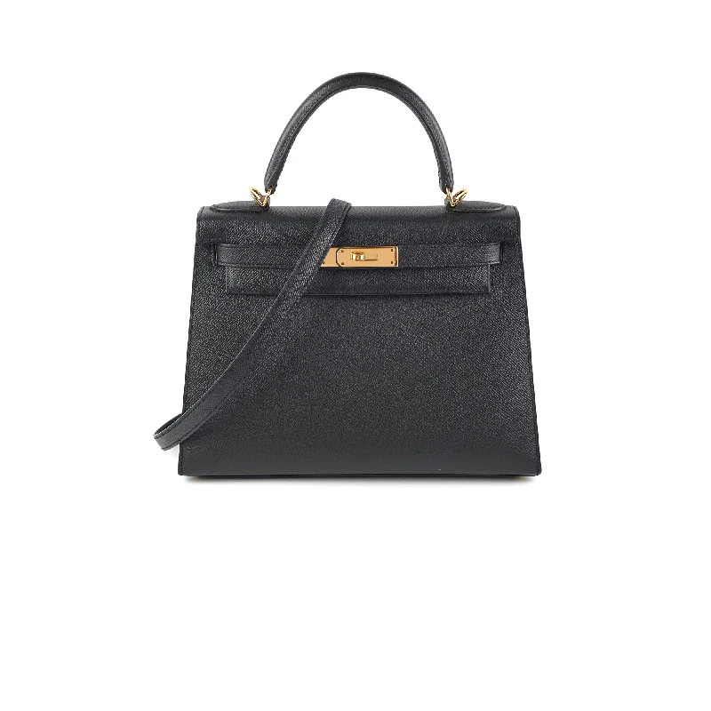 Hermes Kelly 28 Black C Stamp 2018