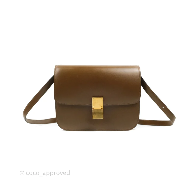 Celine Medium Classic Box Flap Caramel Calfskin