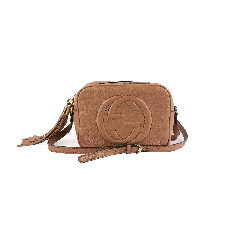 Gucci Soho Disco Dark Beige Crossbody Bag