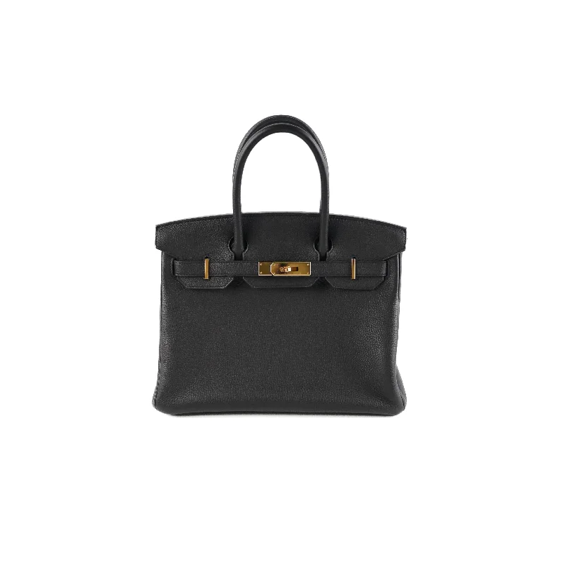 Hermes Birkin 30 Togo Black Noir D Stamp