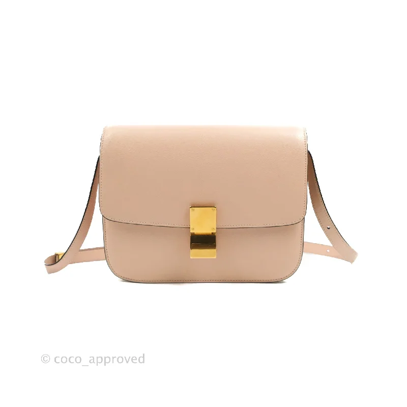 Celine Medium Classic Box Flap Blush Goatskin