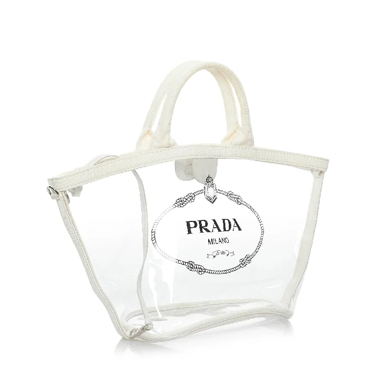 Prada Canapa Logo Vinyl Handbag 29931