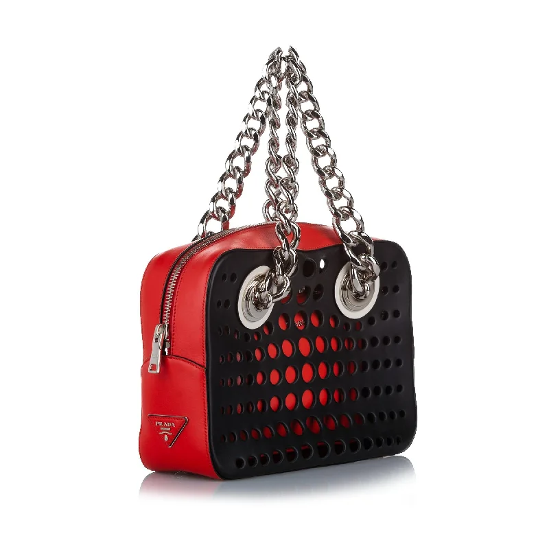 Prada City Fori Perforated Handbag 27412