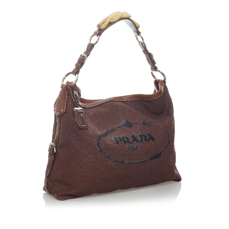 Prada Canapa Logo Nylon Shoulder Bag 30445