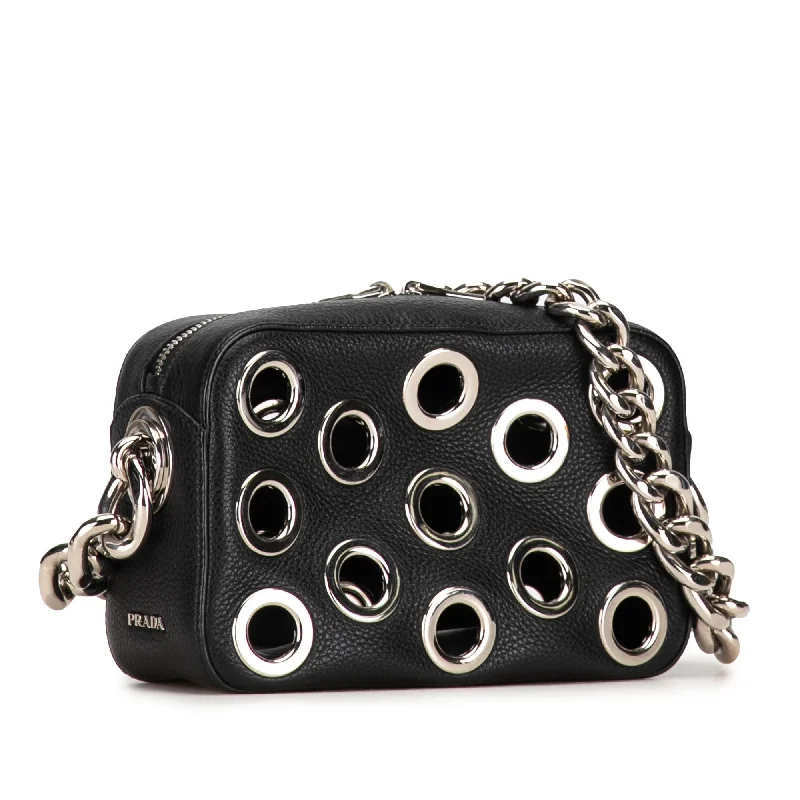 Prada Grommet Vitello Daino Chain Bag jWI9Ee