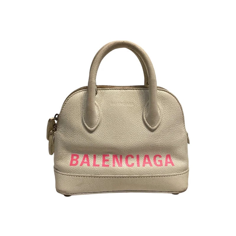 BALENCIAGA/Hand Bag/OS/Lambskin/WHT/