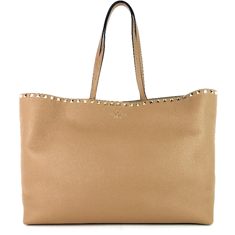 Rockstud Large Leather Tote Bag