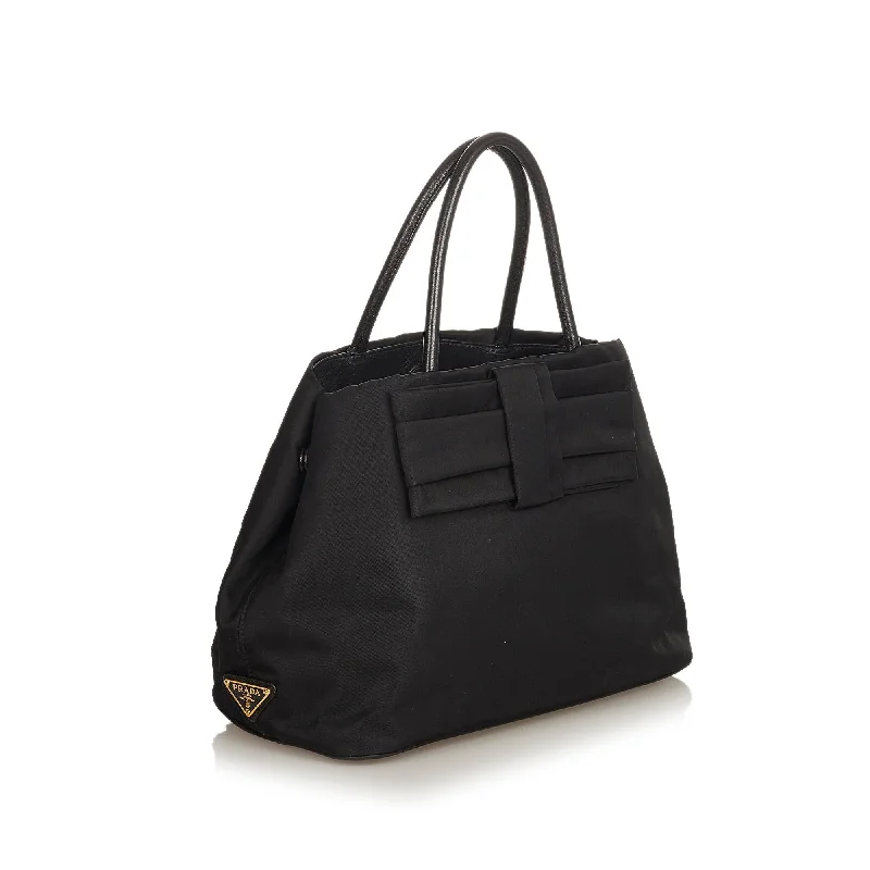 Prada Fiocco Bow Tessuto Tote Bag 25824