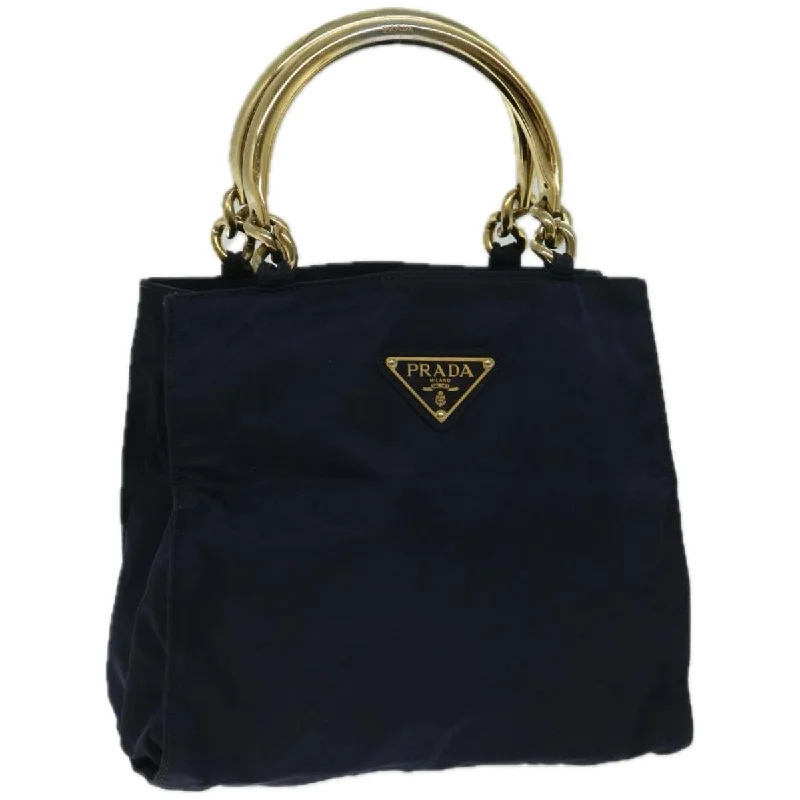 PRADA Hand Bag Nylon Navy Auth yk10804