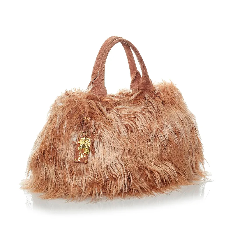 Prada Eco Kidassia Faux Fur Garden Handbag 30403