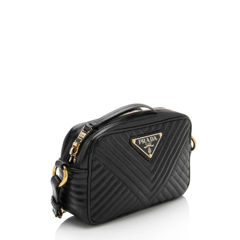 Prada Chevron Calfskin Diagramme Small Crossbody Bag R2lTuR