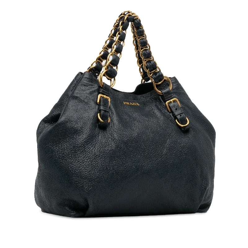 Prada Cervo Lux Chain Tote 8kccG2