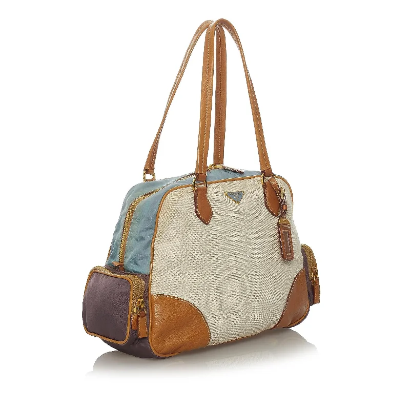 Prada Canvas Shoulder Bag 28485