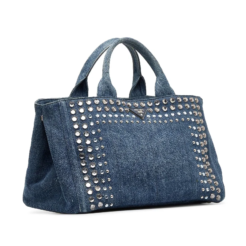 Prada Canapa Studded Handbag WbfFdb