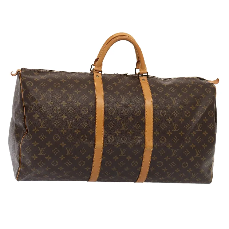 LOUIS VUITTON Monogram Keepall 60 Boston Bag M41422 LV Auth 82726