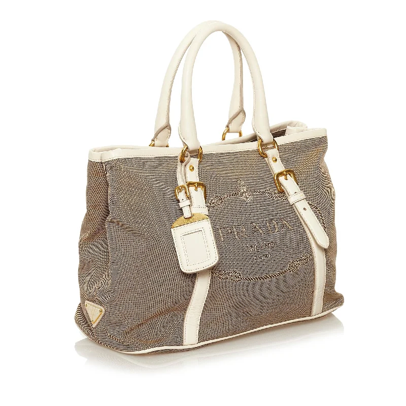 Prada Canapa Logo Satchel 35196