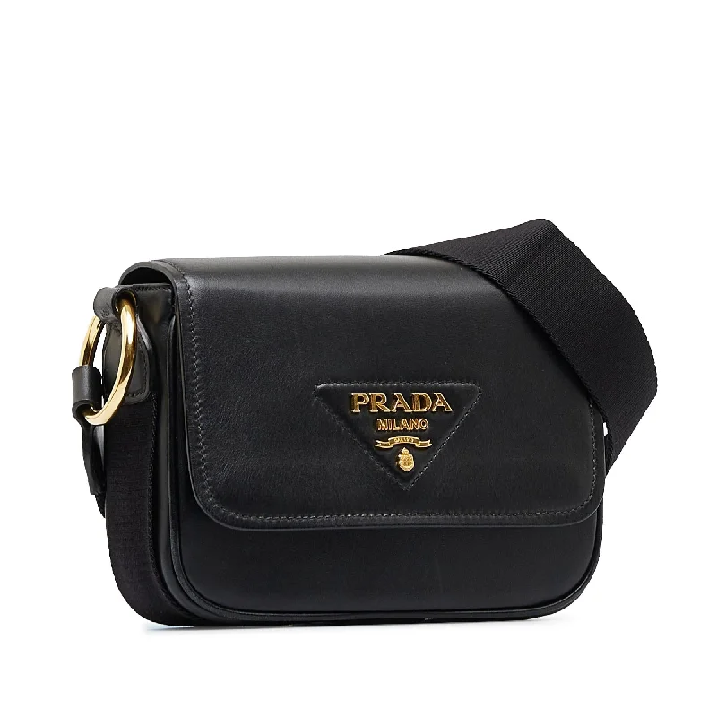 Prada City Calf Identity Flap Crossbody Bag STZqGS