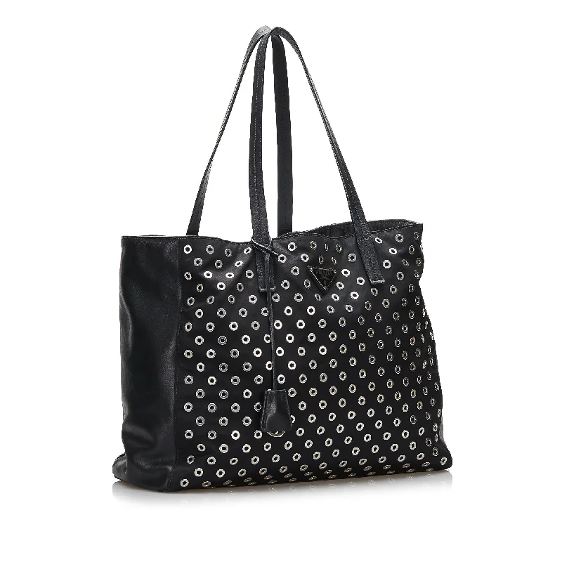 Prada Grommet Tessuto Tote HPEKAR