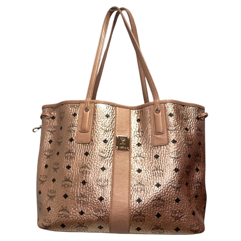 MCM/Tote Bag/Monogram/PNK/Pink Metallic Visetos Liz