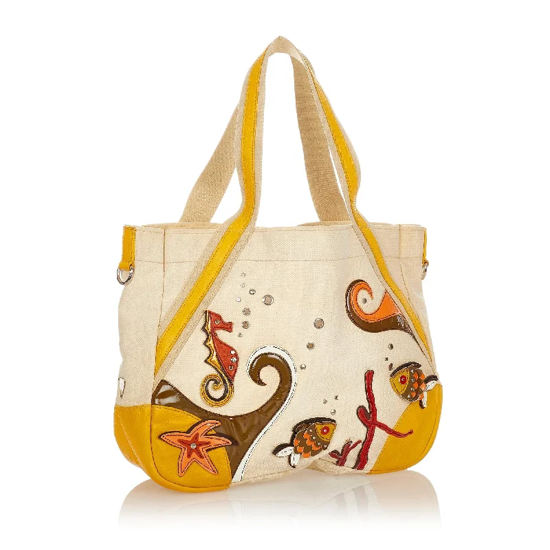 Prada Canapa Sea Life Tote Bag 25208