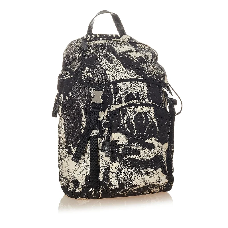 Prada Christophe Chemin Print Backpack 31913