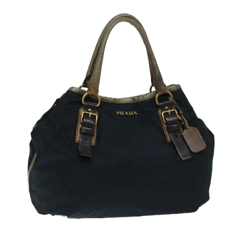 PRADA Hand Bag Nylon Navy Auth bs12612