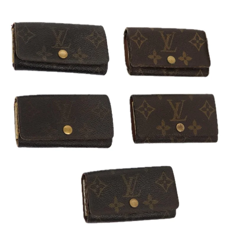 LOUIS VUITTON Monogram Key Case 5Set LV Auth 85753