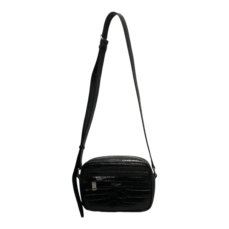 SAINT LAURENT/Cross Body Bag/BLK/SAINT LAURENT CROCODILE BAG