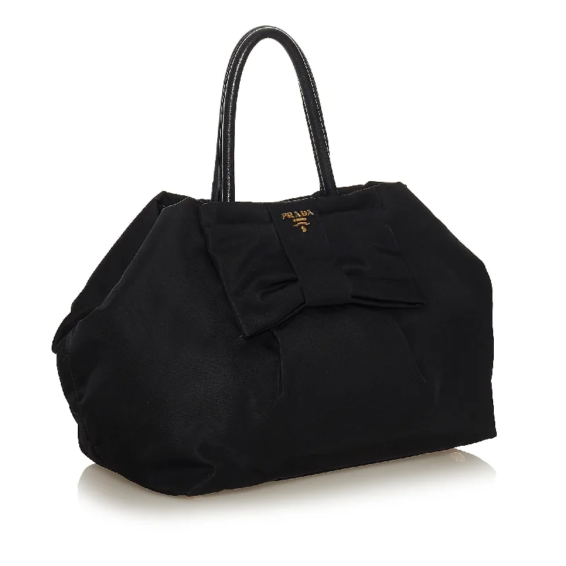 Prada Fiocco Bow Tessuto Tote Bag 34373