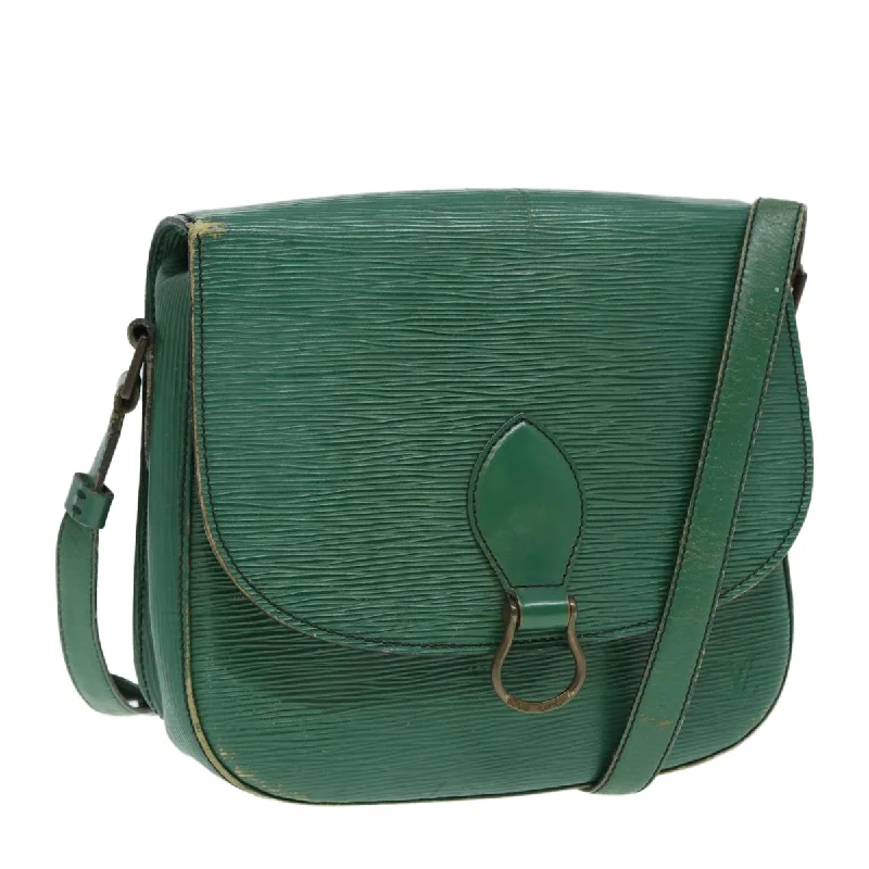 LOUIS VUITTON Epi Saint Cloud GM Shoulder Bag Green M52194 LV Auth 84577