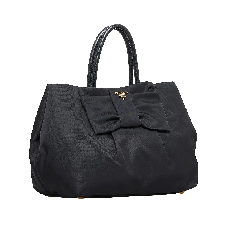 Prada Fiocco Bow Tessuto Handbag GjTq6D