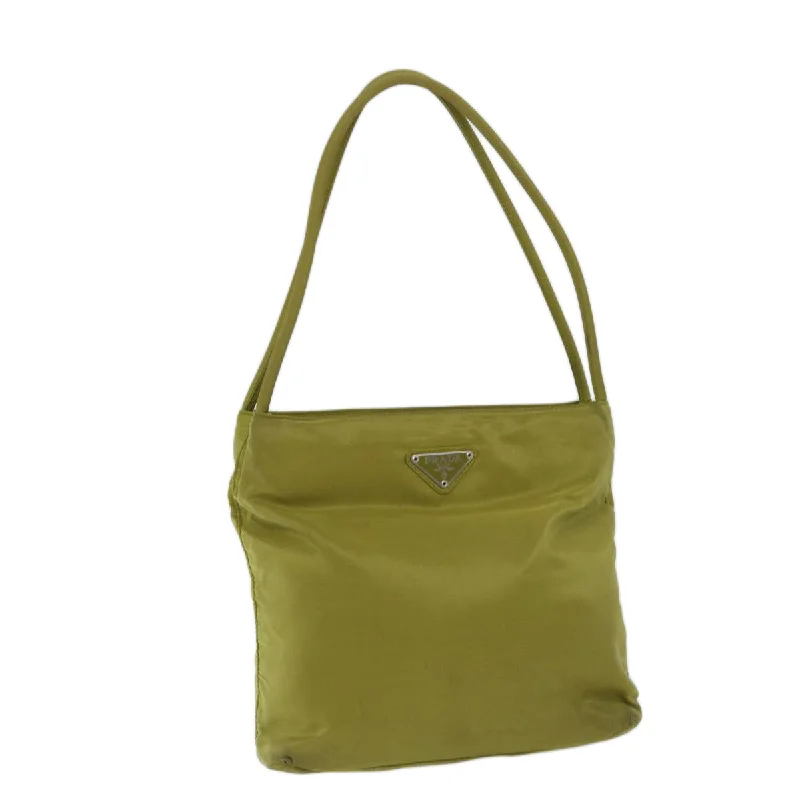 PRADA Shoulder Bag Nylon Khaki Auth 69199