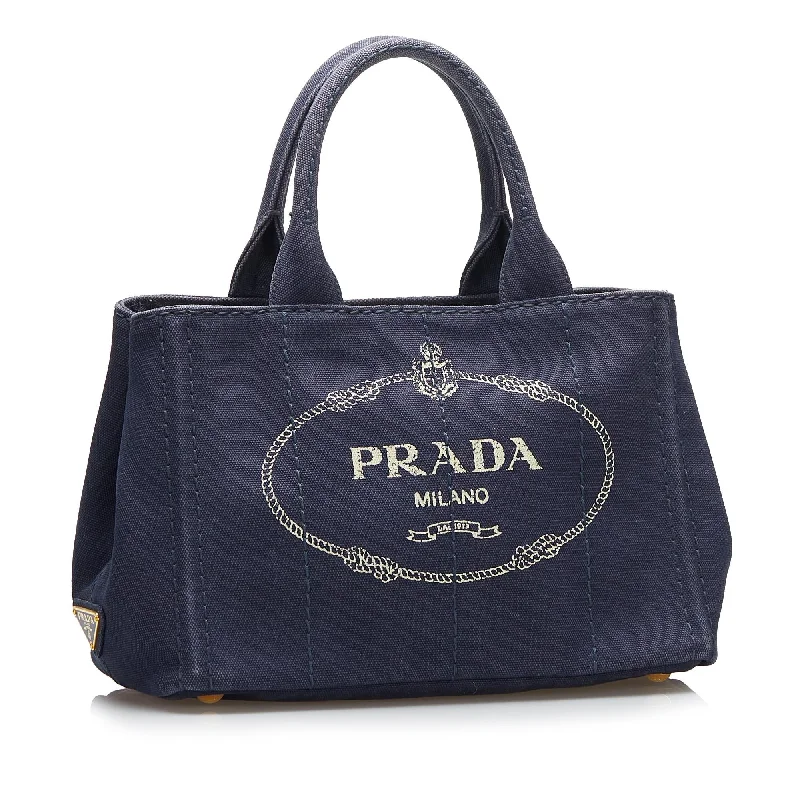 Prada Canapa Logo Satchel 37748